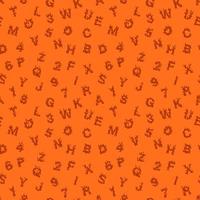Seamless vector pattern different letters.