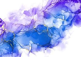 Abstract background with hand painted alcohol ink design vector