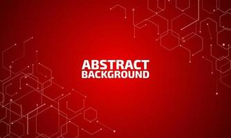 Minimal geometric background, red elements with fluid gradient. vector