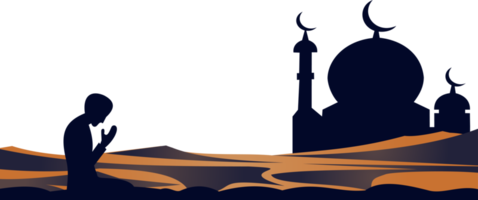 prier gens Contexte et mosquée icône png