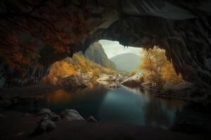 Cave landscape. . photo