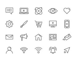 user interface line icon vector illustration