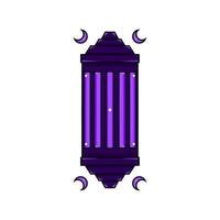 Islamic lantern icon, illustration of a lantern with an elegant concept, suitable for Ramadan and Eid designs vector