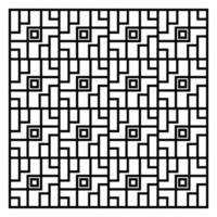 abstract black line pattern vector