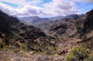 Scenic mountain landscape photo