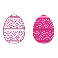 Easter egg icon vector. Easter illustration sign collection. egg symbol or logo. vector