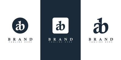 Modern and simple Lowercase AB Letter Logo, suitable for any business with AB or BA initials. vector