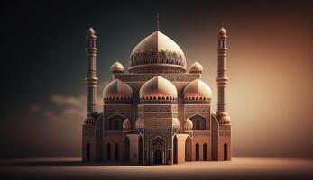 Ramadán kareem mezquita de islámico concepto foto