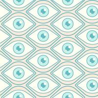 Vector pattern with open eyes