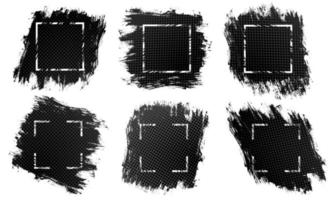 Vector template with ink texture