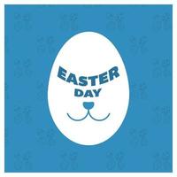 Easter poster and banner template with Easter eggs photo