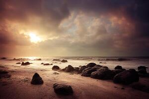 Beautiful sea beach. photo