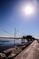 Fishing house on the coast -Italy 2022 photo