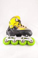 Roller skate on white background photo