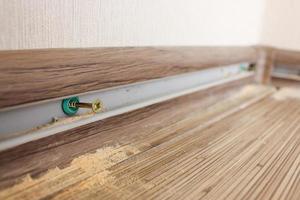 install new baseboards photo