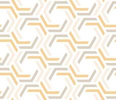 A geometric pattern with white and yellow hexagons vector