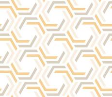 A geometric pattern with white and yellow hexagons vector