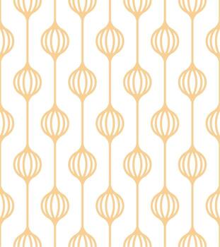 un sin costura modelo con naranja resumen formas en un blanco antecedentes vector