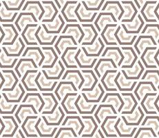 A seamless pattern with beige and brown hexagons vector