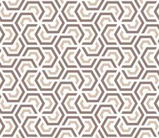 A seamless pattern with beige and brown hexagons vector