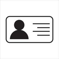 personal carné de identidad icono logo vector diseño