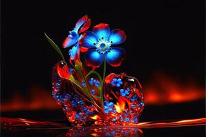 Crystal forget me not. photo