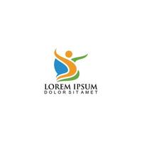Abstract people healthy logo vector
