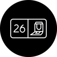 Seat Number Vector Icon