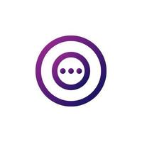 three dots menu icon vector. perfect for multimedia player interface button and any purposes vector