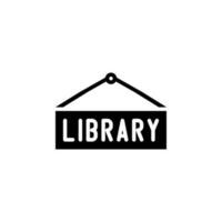 Line Library Room Sign isolated vector EPS10