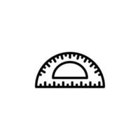 Protractor icon isolated vector EPS10