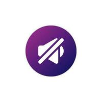 mute icon vector. perfect for multimedia player interface button and any purposes vector