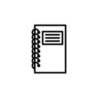 notebook icon isolated vector EPS10