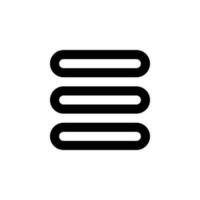List view icon vector for any purposes