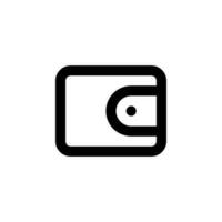 wallet icon vector for any purposes