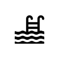 swimming pool icon vector for any purposes