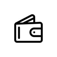 wallet icon vector for any purposes