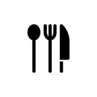 cutlery icon isolated vector EPS10