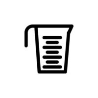 Measuring cup Icon isolated vector EPS10