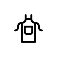 Apron icon isolated vector EPS10
