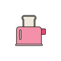 toaster icon isolated on white background vector