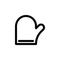 cooking glove icon isolated vector EPS10