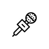 isolated microphone icon for any purposes vector