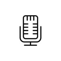 isolated microphone icon for any purposes vector