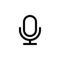 isolated microphone icon for any purposes vector