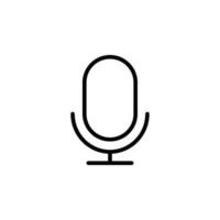 isolated microphone icon for any purposes vector