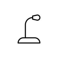 isolated microphone icon for any purposes vector