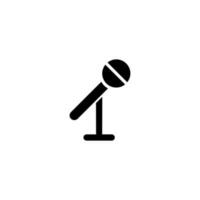 isolated microphone icon for any purposes vector