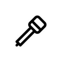 isolated microphone icon for any purposes vector