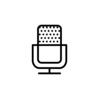 isolated microphone icon for any purposes vector